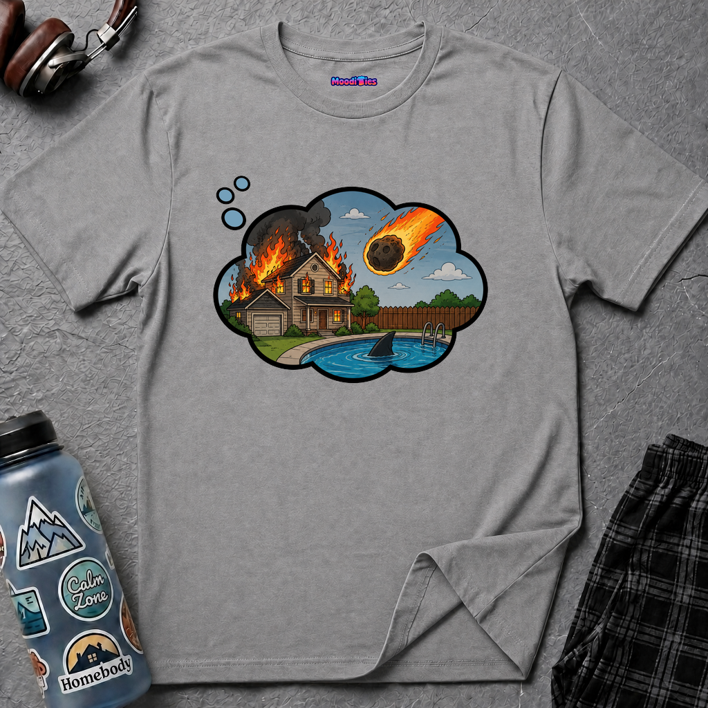 End of the World Anxiety Thought Bubble T-Shirt
