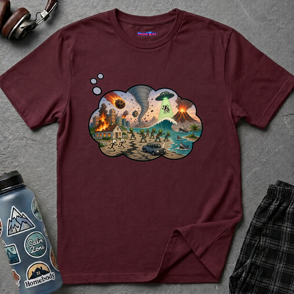 End of the World, Day 2 Anxiety Thought Bubble T-Shirt