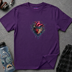Entangled Heart T-Shirt — X-Ray Anatomical Heart Graphic Tee