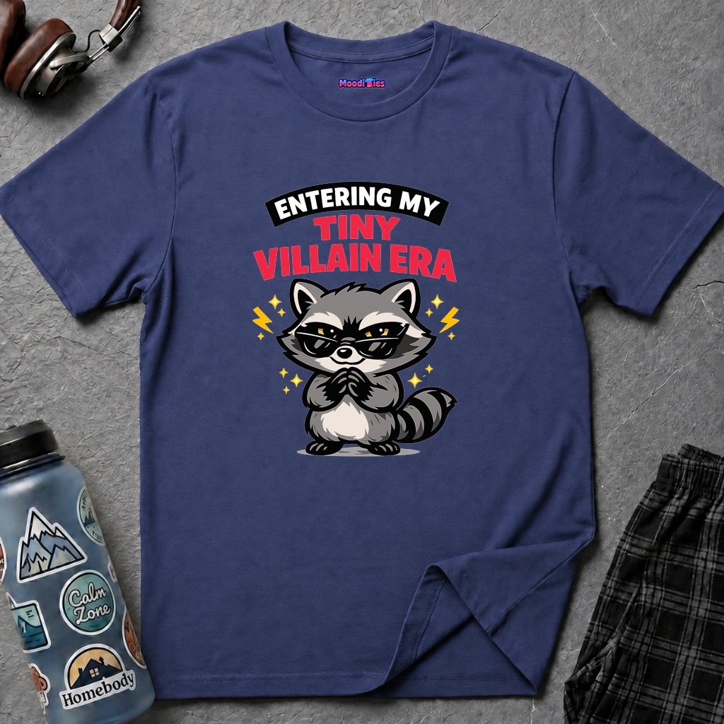 "Entering My Tiny Villain Era" Naughty Raccoon T-Shirt
