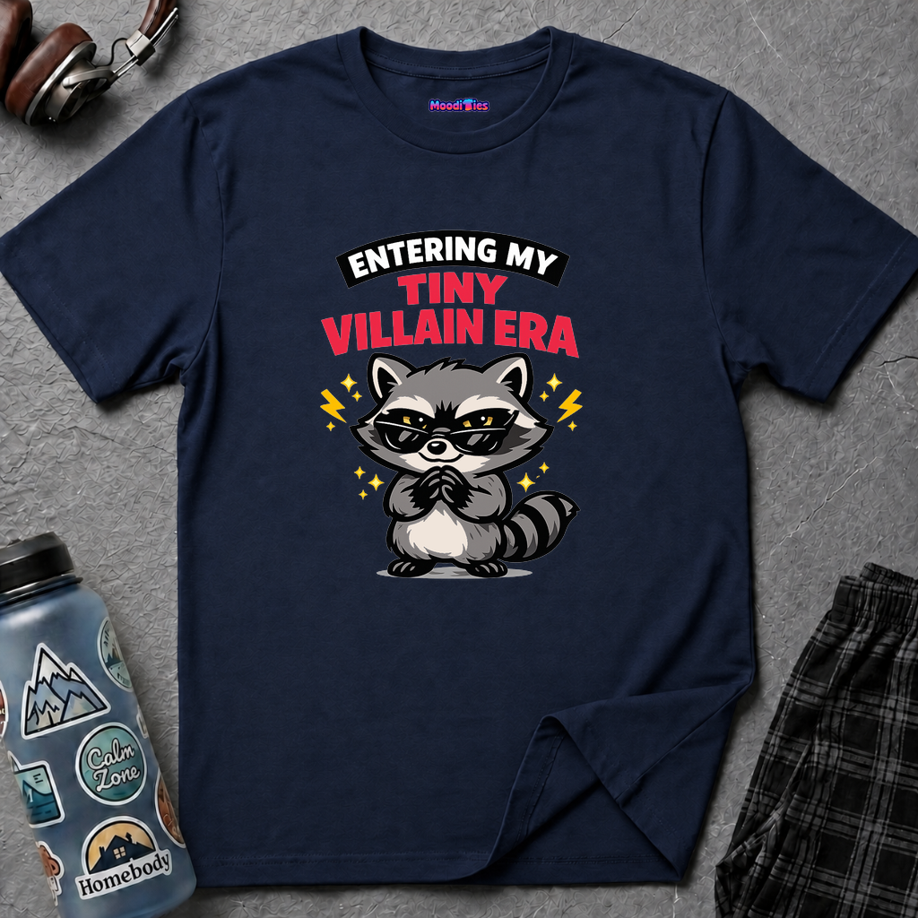 "Entering My Tiny Villain Era" Naughty Raccoon T-Shirt