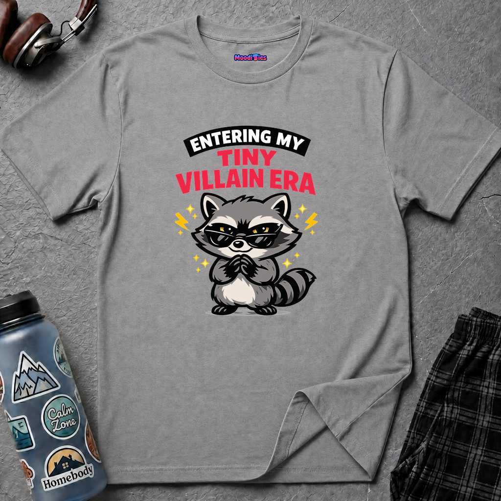 "Entering My Tiny Villain Era" Naughty Raccoon T-Shirt