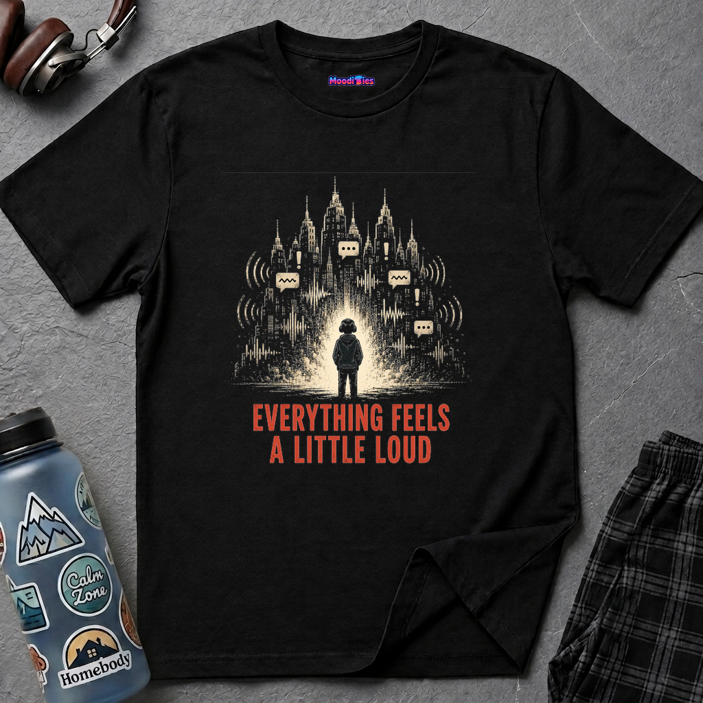 "Everything Feels A Little Loud" Noise City Skyline T-Shirt