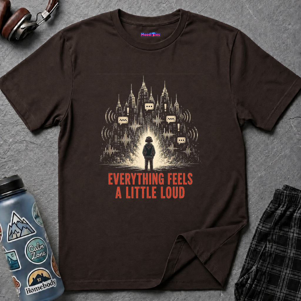"Everything Feels A Little Loud" Noise City Skyline T-Shirt