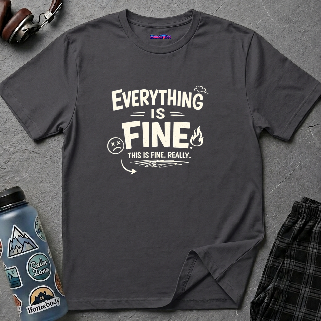 "Everything is Fine. This is Fine. Really." T-Shirt