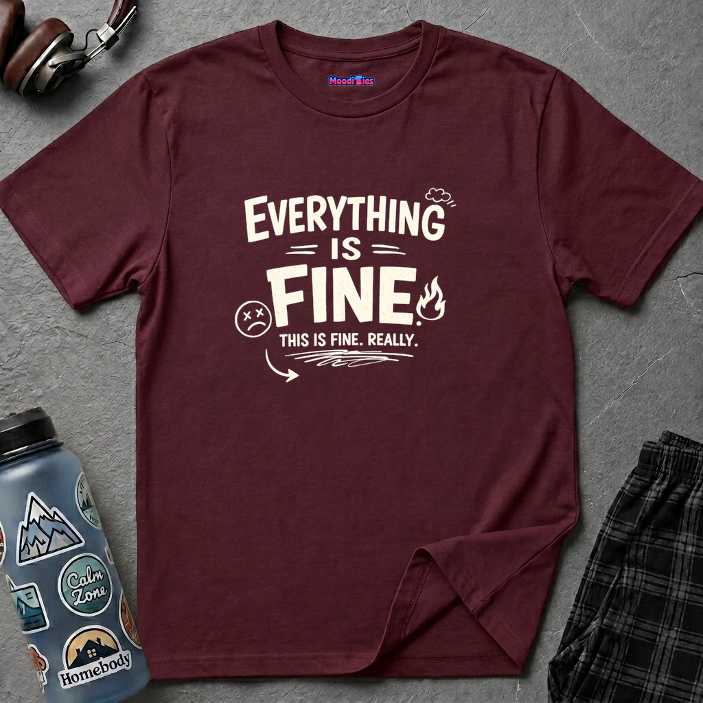 "Everything is Fine. This is Fine. Really." T-Shirt