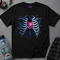 Heart in Ribcage Anatomical Heart T-Shirt