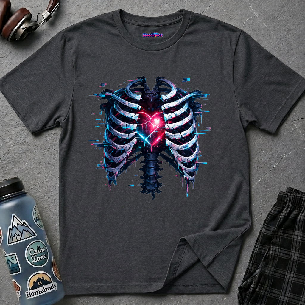 Heart in Ribcage Anatomical Heart T-Shirt