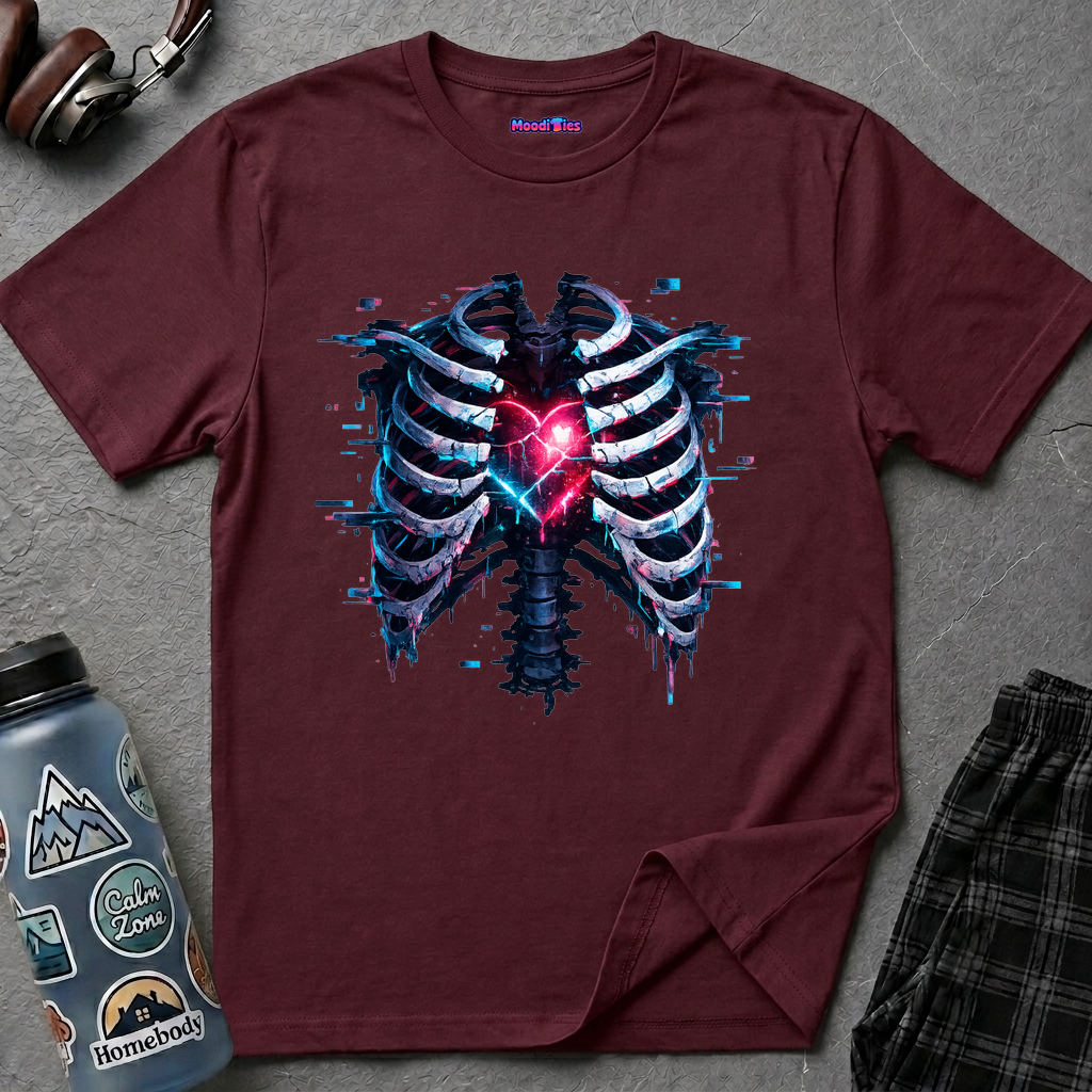 Heart in Ribcage Anatomical Heart T-Shirt