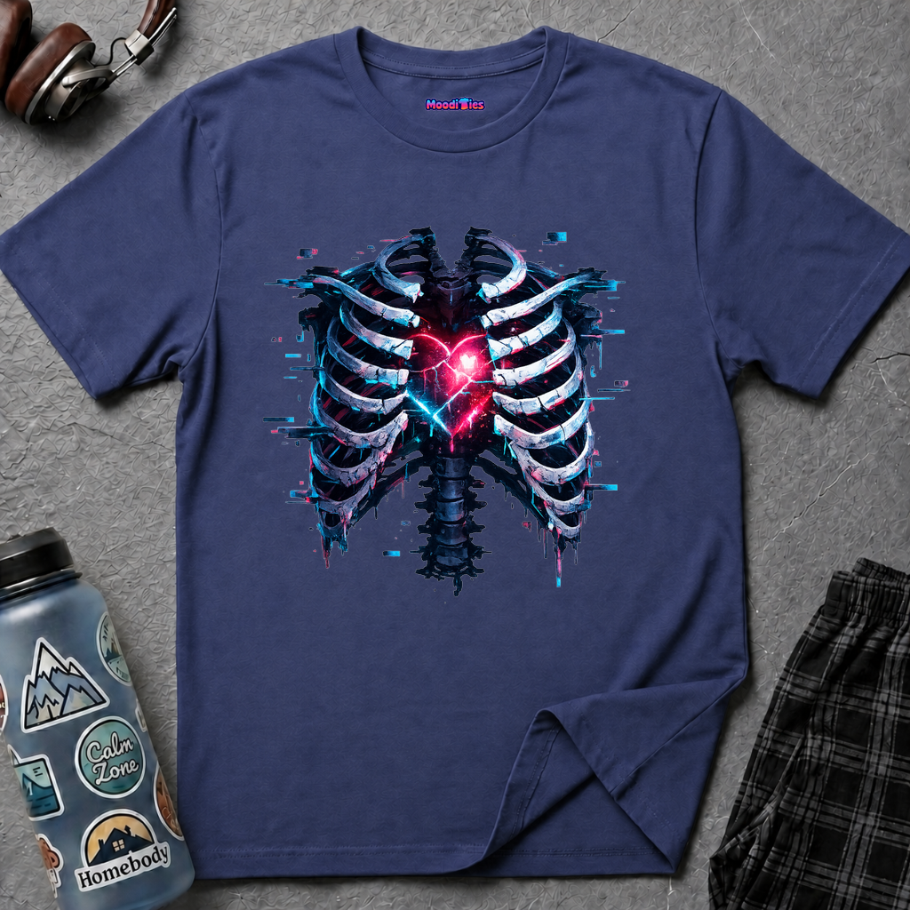 Heart in Ribcage Anatomical Heart T-Shirt