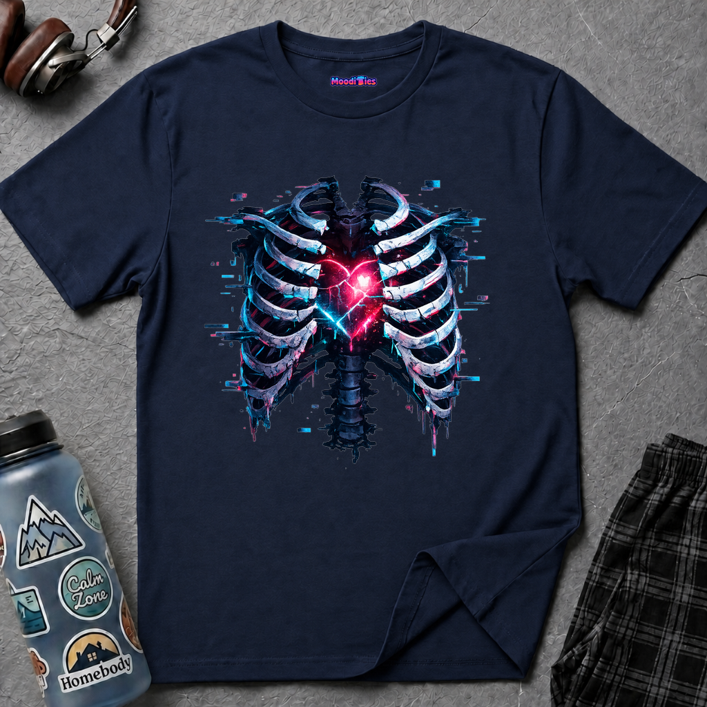 Heart in Ribcage Anatomical Heart T-Shirt