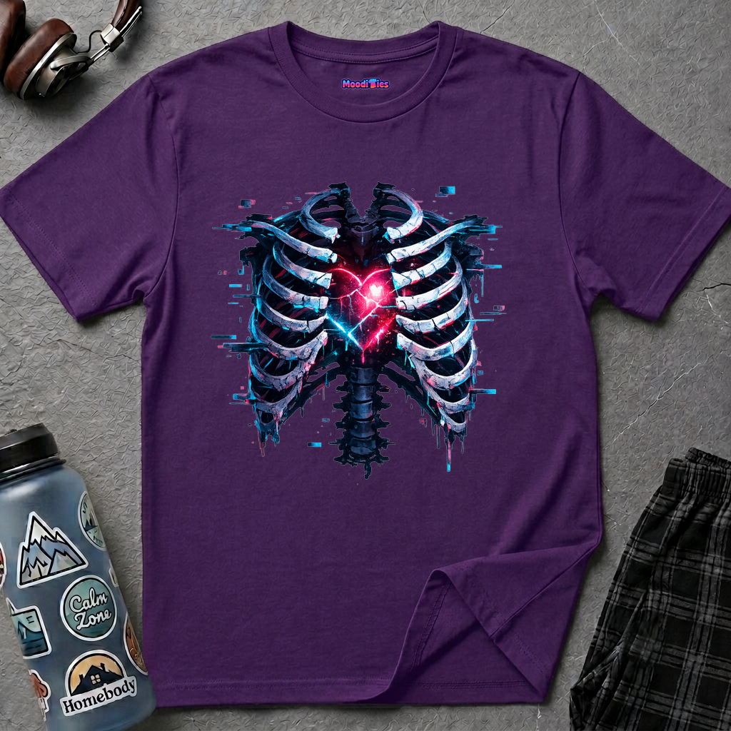 Heart in Ribcage Anatomical Heart T-Shirt