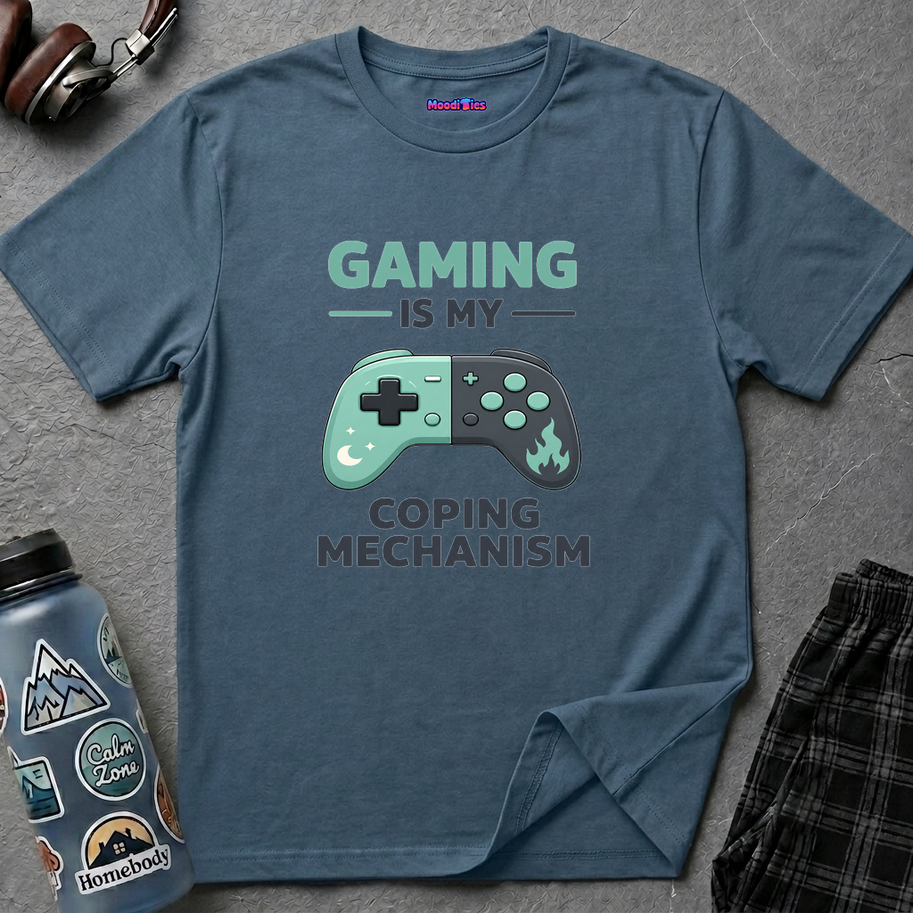 "Gaming Is My Coping Mechanism" Game Controller T-Shirt