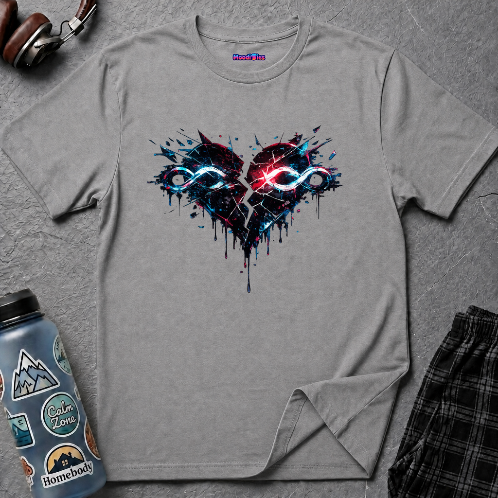 Broken Infinity Heart Graphic T-Shirt