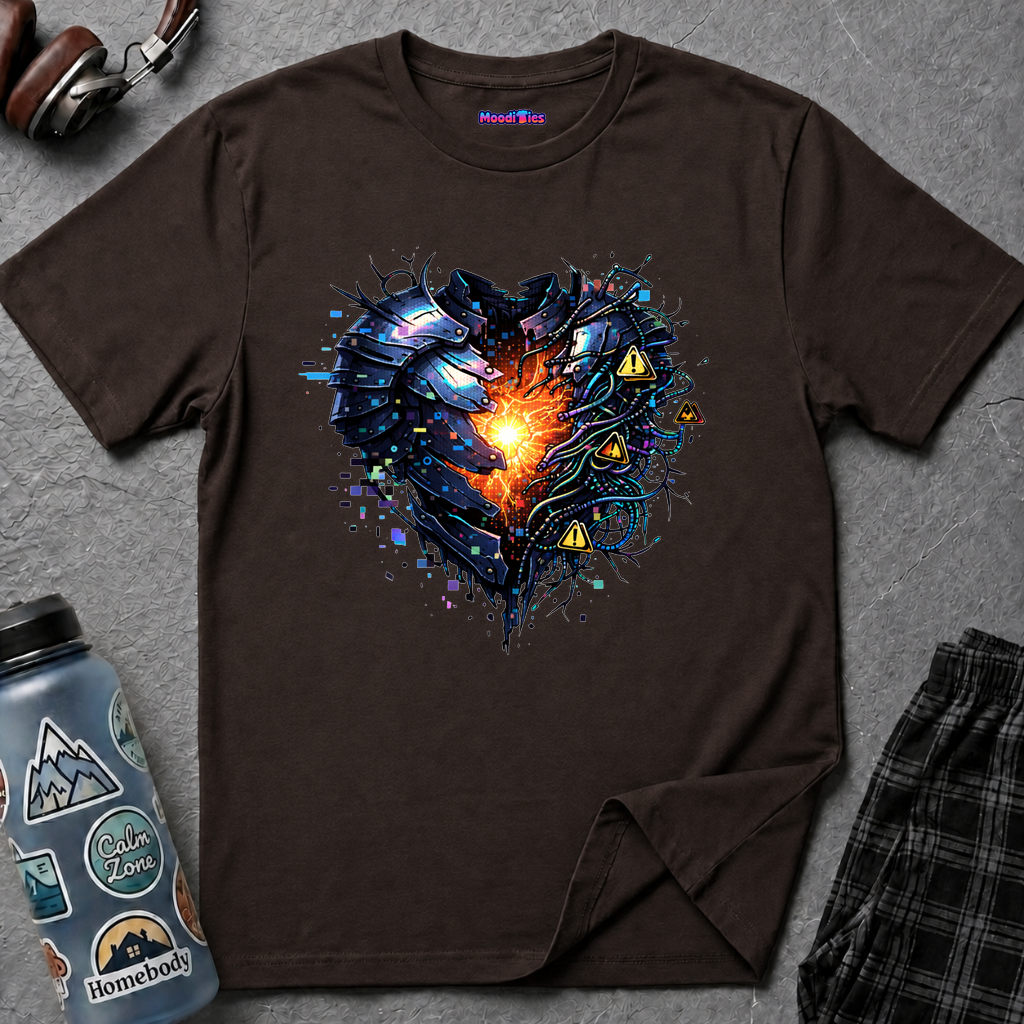 Glowing Core in Suit of Armor T-Shirt