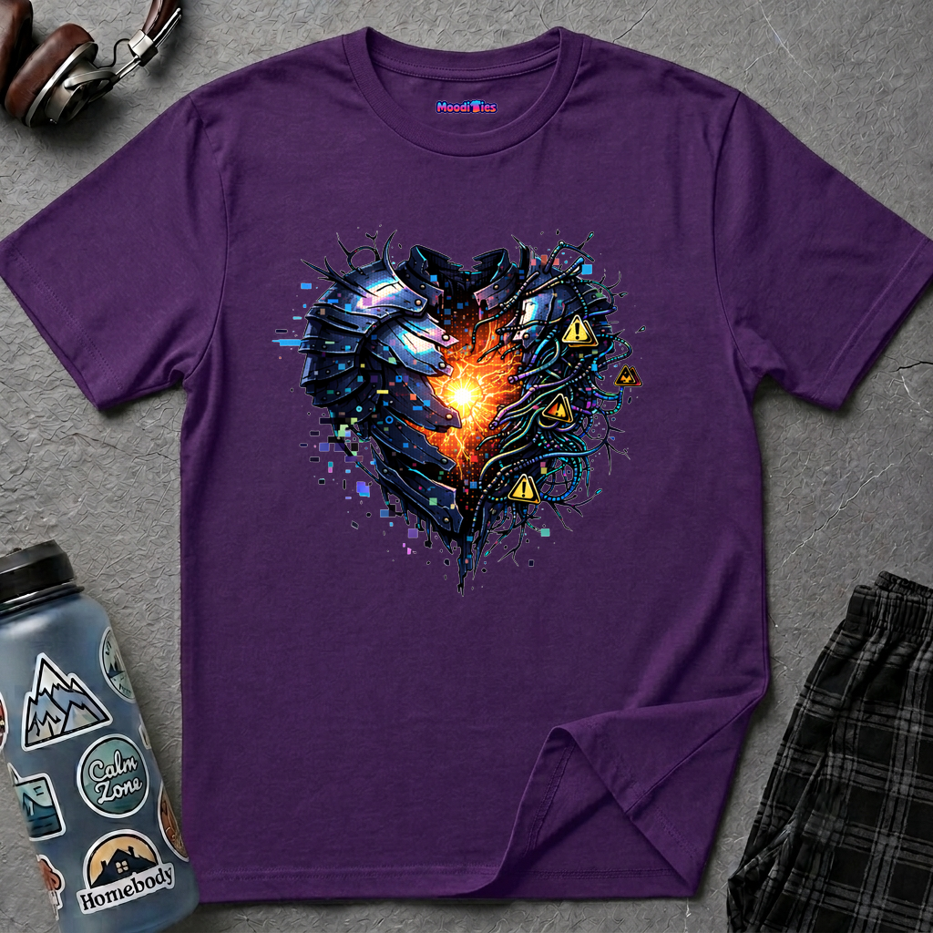Glowing Core in Suit of Armor T-Shirt