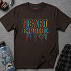 Heart Exposed Dripping Pixels T-Shirt