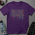 Heart Exposed Dripping Pixels T-Shirt