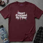 "Heart Exposed No Filter" Graphic T-Shirt