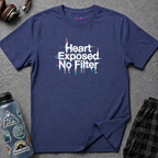 "Heart Exposed No Filter" Graphic T-Shirt