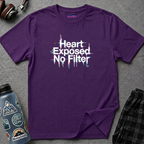 "Heart Exposed No Filter" Graphic T-Shirt