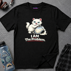 "I AM The Problem" Cat That Got the Cream T-Shirt