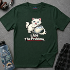 "I AM The Problem" Cat That Got the Cream T-Shirt