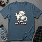 "I AM The Problem" Cat That Got the Cream T-Shirt