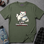 "I AM The Problem" Cat That Got the Cream T-Shirt