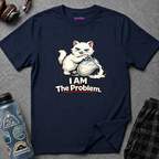 "I AM The Problem" Cat That Got the Cream T-Shirt