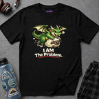 "I AM The Problem" Dragon Stealing Sheep T-Shirt