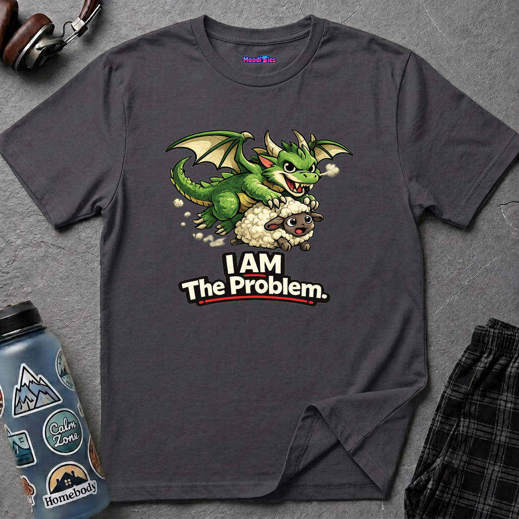 "I AM The Problem" Dragon Stealing Sheep T-Shirt