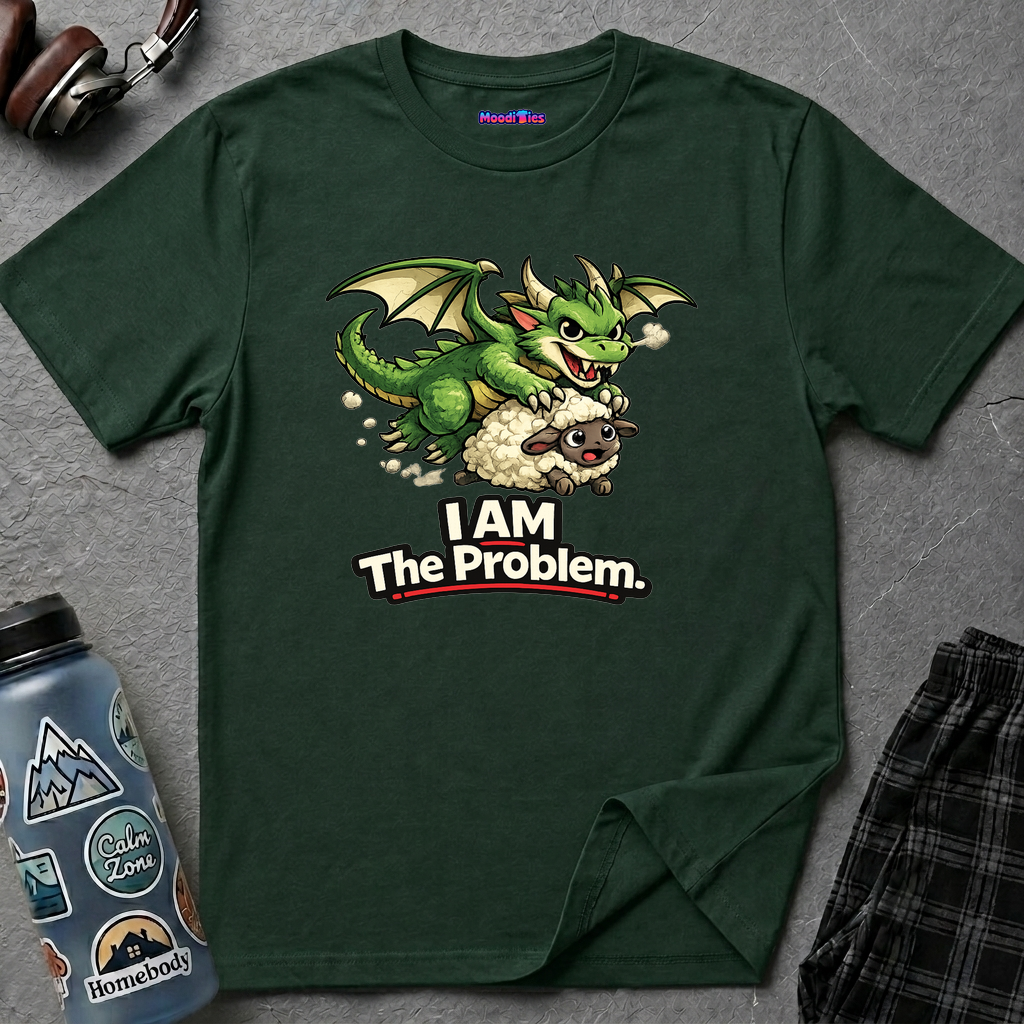 "I AM The Problem" Dragon Stealing Sheep T-Shirt