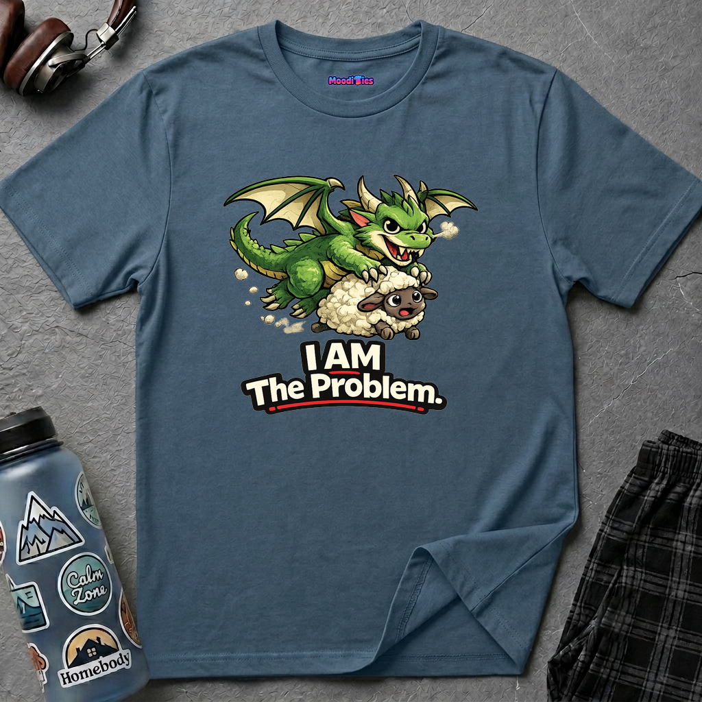 "I AM The Problem" Dragon Stealing Sheep T-Shirt