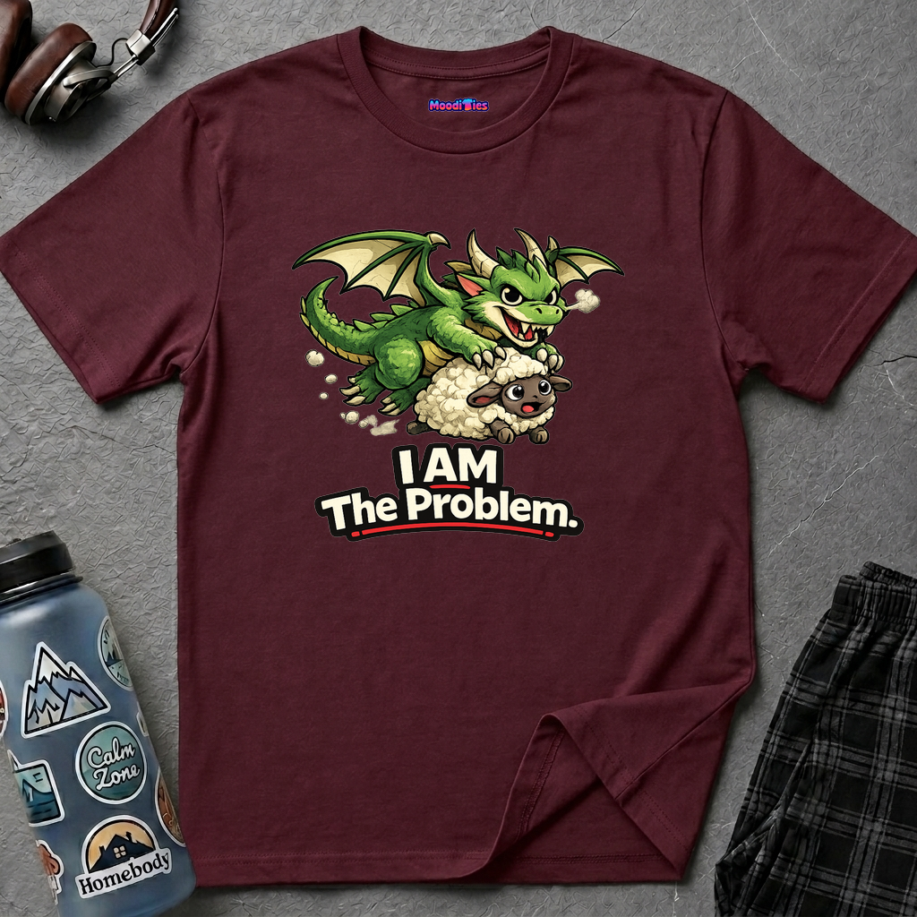"I AM The Problem" Dragon Stealing Sheep T-Shirt