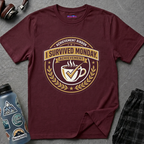 "I Survived Monday" Achievement Ribbon T-Shirt