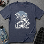 "I Thought About It Too Much" Question Mark Avalanche T-Shirt — Mountains Graphic Tee