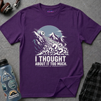 "I Thought About It Too Much" Question Mark Avalanche T-Shirt — Mountains Graphic Tee