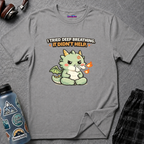 "I Tried Deep Breathing" Snorting Baby Dragon T‑Shirt
