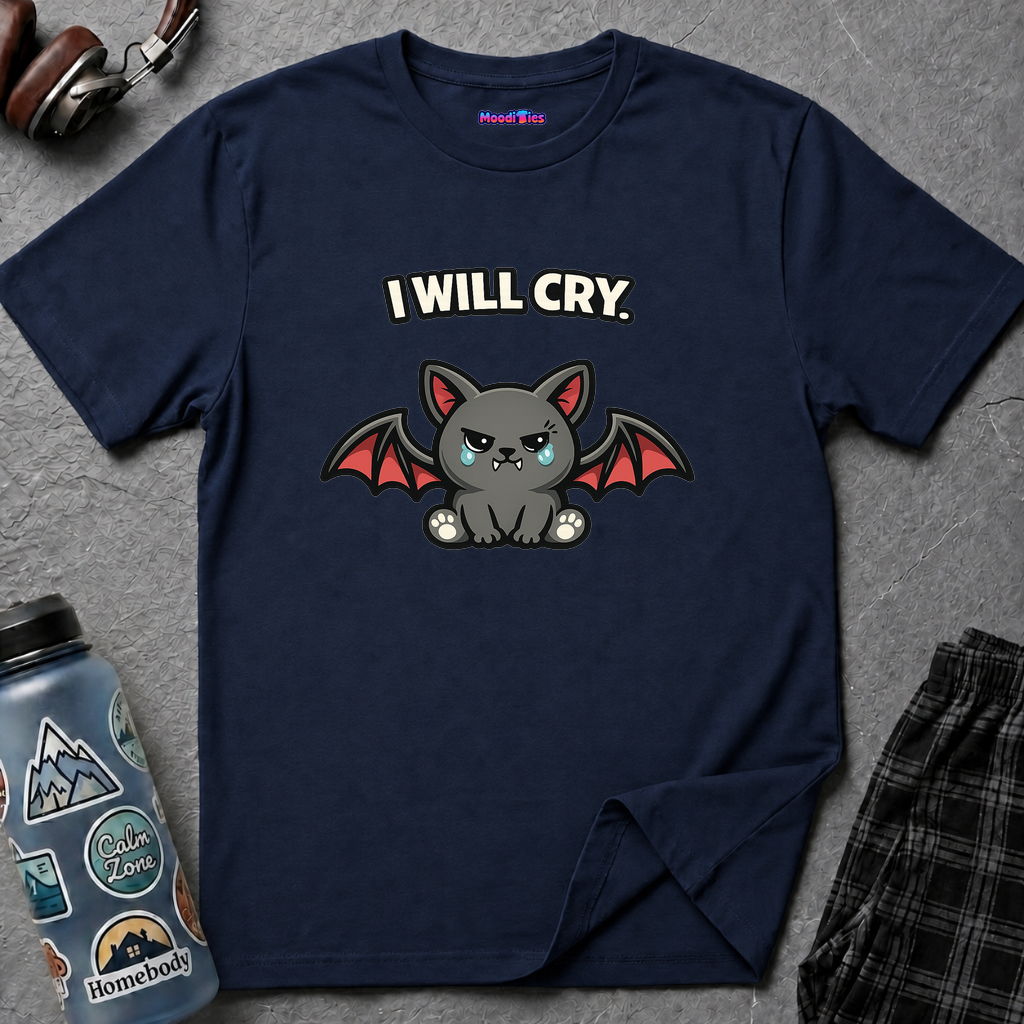 "I Will Cry" Kawaii Baby Bat T-Shirt