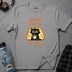 "I'm Fine This Is Fine We're All Fine" Fried Owl T-Shirt