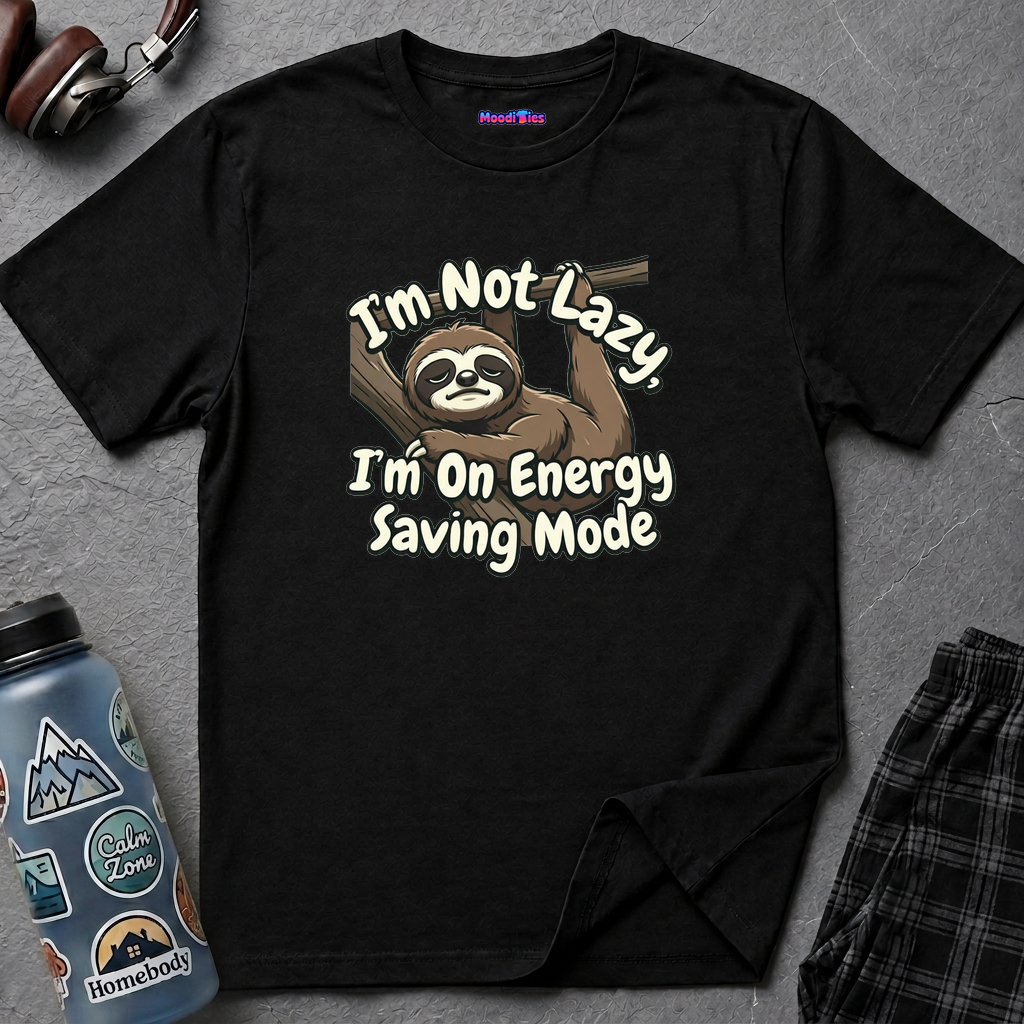 "I'm Not Lazy, I'm On Energy Saving Mode" Sloth T-Shirt