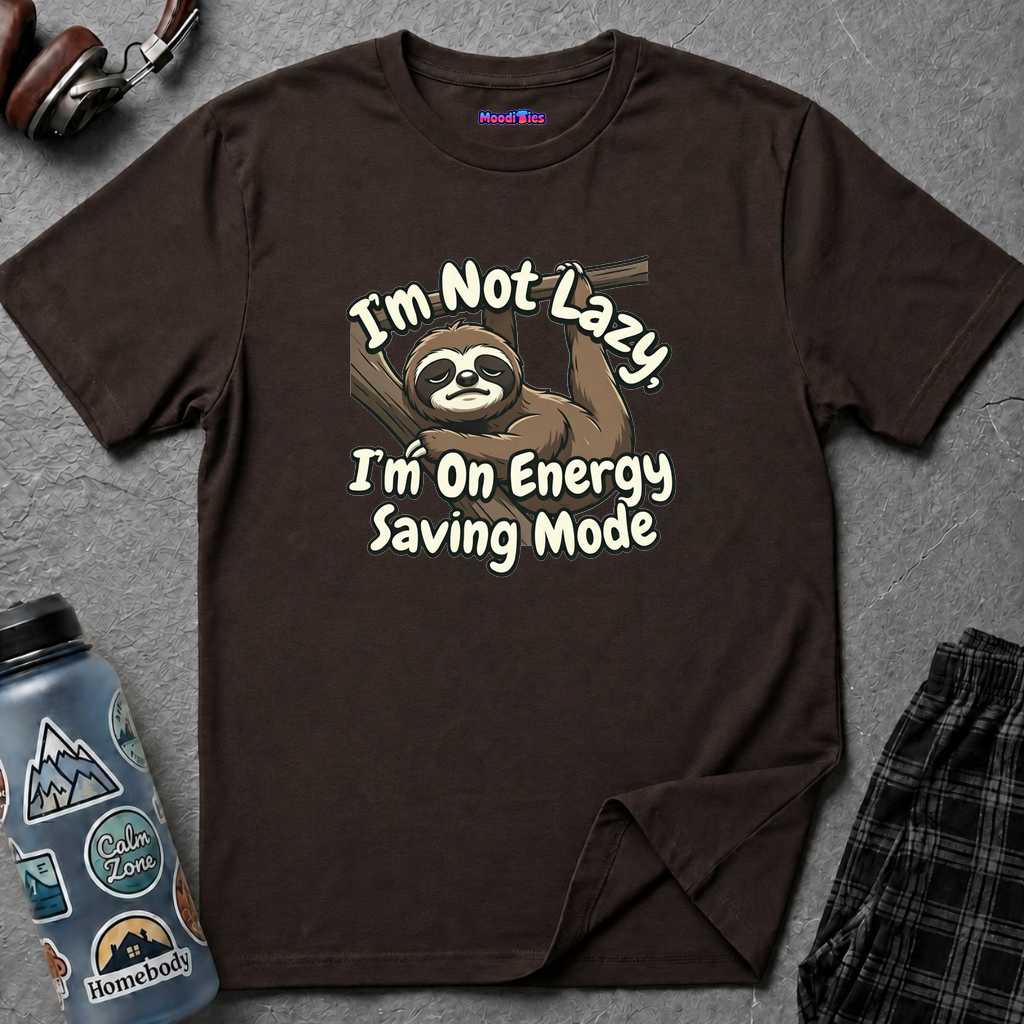 "I'm Not Lazy, I'm On Energy Saving Mode" Sloth T-Shirt
