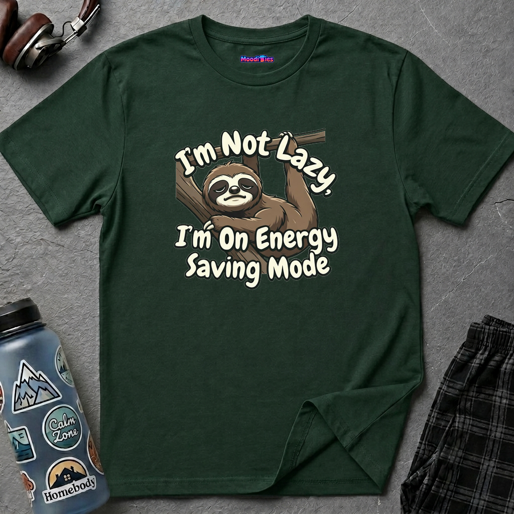 "I'm Not Lazy, I'm On Energy Saving Mode" Sloth T-Shirt