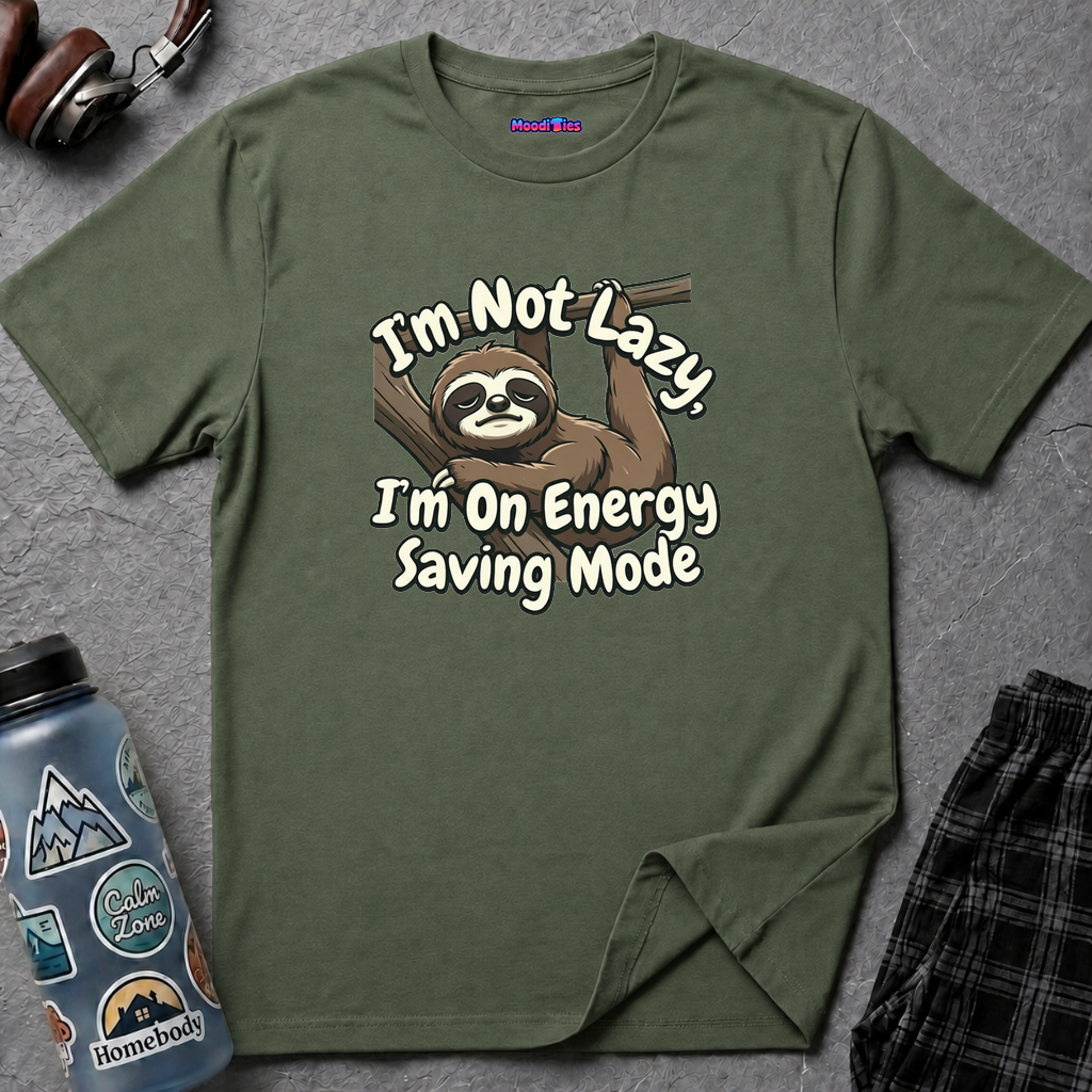 "I'm Not Lazy, I'm On Energy Saving Mode" Sloth T-Shirt