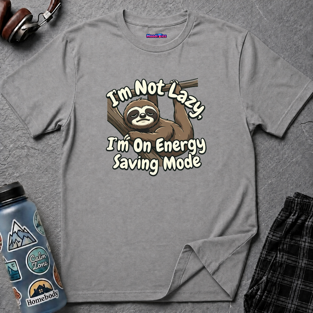 "I'm Not Lazy, I'm On Energy Saving Mode" Sloth T-Shirt