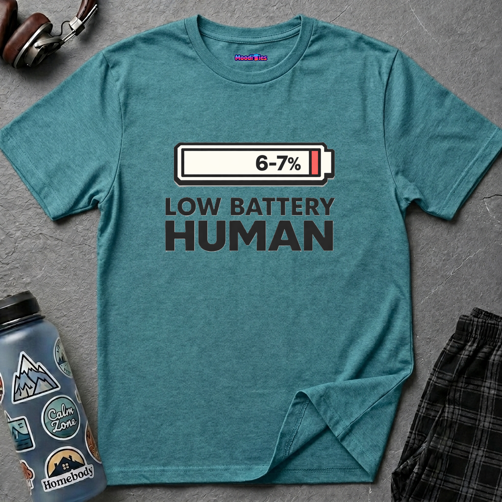 "Low Battery Human" T-Shirt