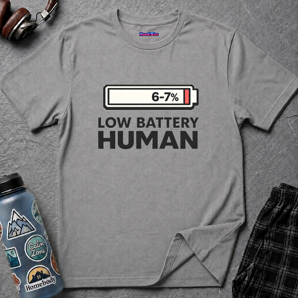 "Low Battery Human" T-Shirt