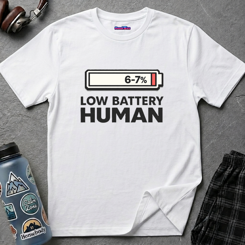 "Low Battery Human" T-Shirt