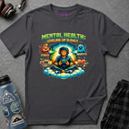 "Mental Health: Leveling Up Slowly" Retro Gamer T-Shirt